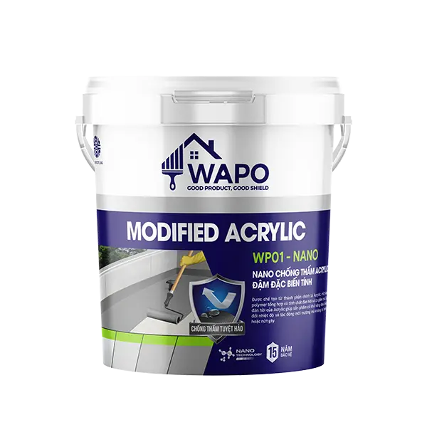 WP01-NANO – CHỐNG THẤM ACRYLIC ĐẬM ĐẶC BIẾN TÍNH