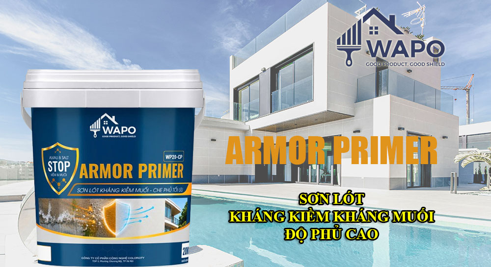 Sơn lót kháng kiềm kháng muối độ phủ cao Wapo