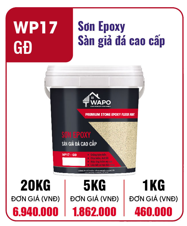 Sơn sàn giả đá Epoxy Wapo